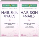 Bounty Optimal Solutions Hair, Skin & Nails Formula, 120 Coated Caplets (2 X 60 Conde)