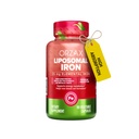 ORZAX Suplemento de hierro 25 mg -Tecnologia lipomal- Alta Biodisponibilidad 90 cápsulas vegetales, ayuda a la nueva producción de células sanguíneas, no especificante, libre no transgénico, para mujeres, hombres, adultos