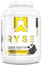 Polvo de proteína cargada RYSE - Chocolate Cookie Blast - 25g Whey Protein Isolate " Concentrate with Prebiotic Fiber " MCTs - Low Carb, Low Sugar, Digestive-Friendly - 54 Servings / 4 lb Tub