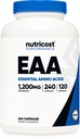 Nutricost EAA Capsules 1200mg, 240 cápsulas - Aminoácidos esenciales, 120 Serviciones - No GMO, Gluten Gratis &amp; Vegan