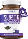 Super Antioxidantes Suplemento - Potente Antioxidante de Superalimento Daily Blend - Acai Berry, Goji, Pomegranate & Trans Resveratrol - Herbal y Fruit Formula Para Mujeres y Hombres - Cuidado de la piel - 180 cápsulas
