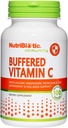 NutriBiotic Buffered Vitamin C, 500 Mg, 100 Caps ← Farmacéutica Grado Vitamina C con Calcio, Magnesio, Potasio y Zinc ← Antioxidante &amp; Collagen Support ← No GMO &amp; Gluten Free