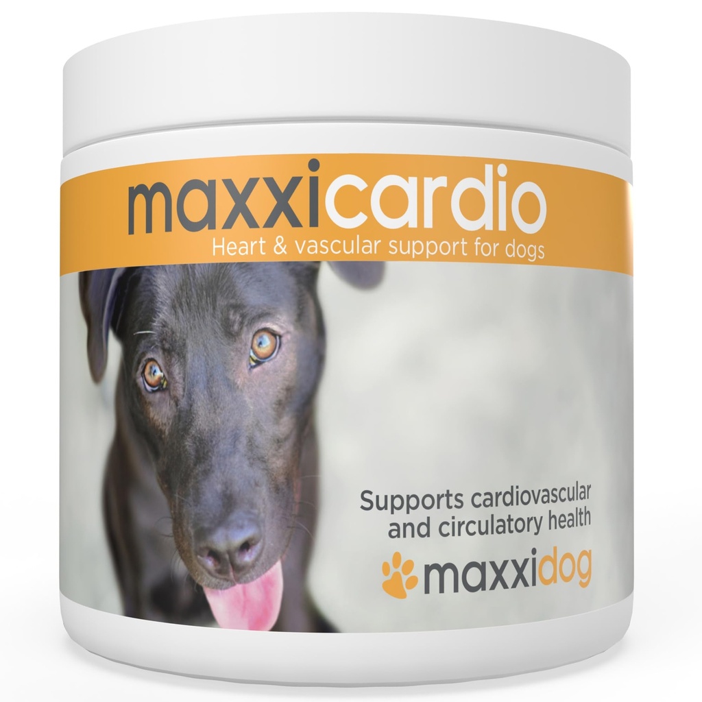 maxxipaws - maxxicardio Heart Support for Dogs (Small Size) – Taurine + L-Carnitine + Hawthorn + Ginkgo – Helps Support Circulation, Energy & Stamina – Easy Mix Powder – Made in USA – 3.2 oz