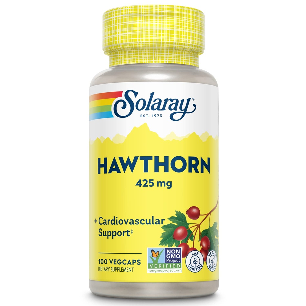 SOLARAY Hawthorn Berry 425mg | 100 VegCaps