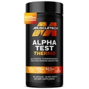 MuscleTech Thermogenic Testosterone Booster for Hombre, AlphaTest Thermo - T-Boost Mens Supplement with Tribulus Terrestris - Male Gym Workout Supplements for Muscle Growth, Stamina & Energy - 90 Pills