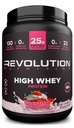 Revolution Nutrition, High Whey, Protein Powder 2LB, Whey Isolate, Gluten Free, Lean Muscle Mass for Men &amp; Women, 25g of Protein Per Scoop, 908 g, 24 Servings (Strawberry Shortcake, 2 Pound)