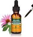 Herb Pharm Certified Orgánica Golden Echinacea Líquido Extracto para Sistema Inmuno Apoyo - 1 onza (DGOLDEN01)