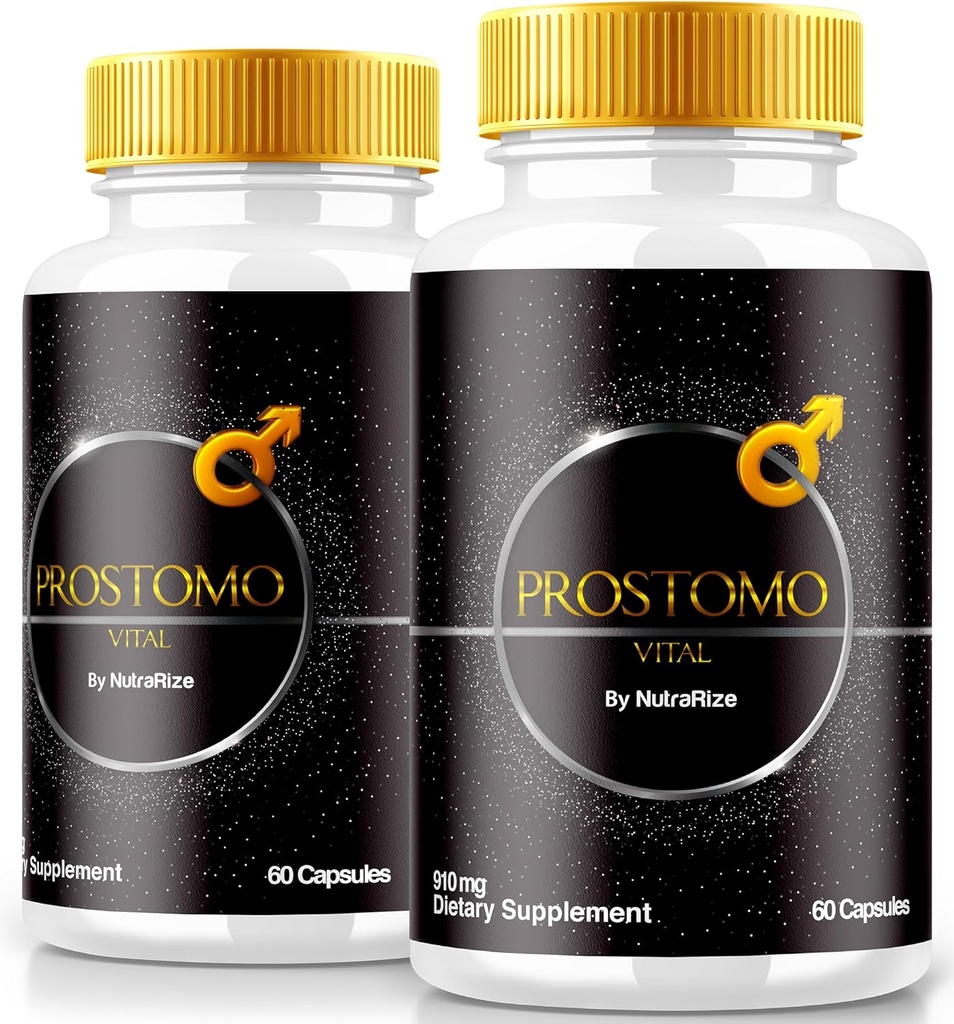 (2 Pack) Prostomo Capsules - Fórmula Oficial de Apoyo Prostate Heath, All Natural Supplement to Regain Control " Achieve Total Wellness, Premium Pros Tomo Pills Review (120 Capsules)