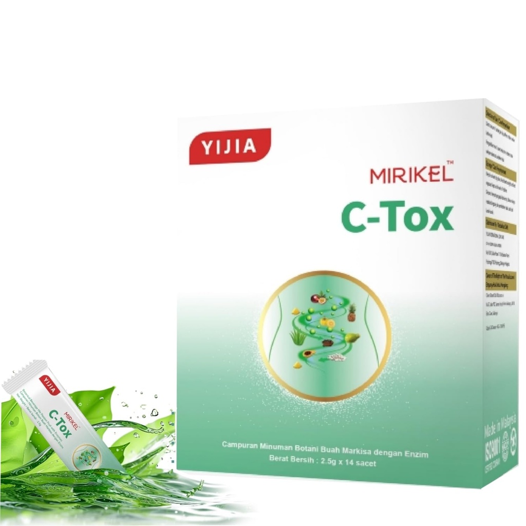 Usoway Healthcare Product, Daily Detox " Digestion Support – Natural Fiber Blend for Bloating Relief, Energy " Light Lifestyle.(14 Sticks, C-TOX)