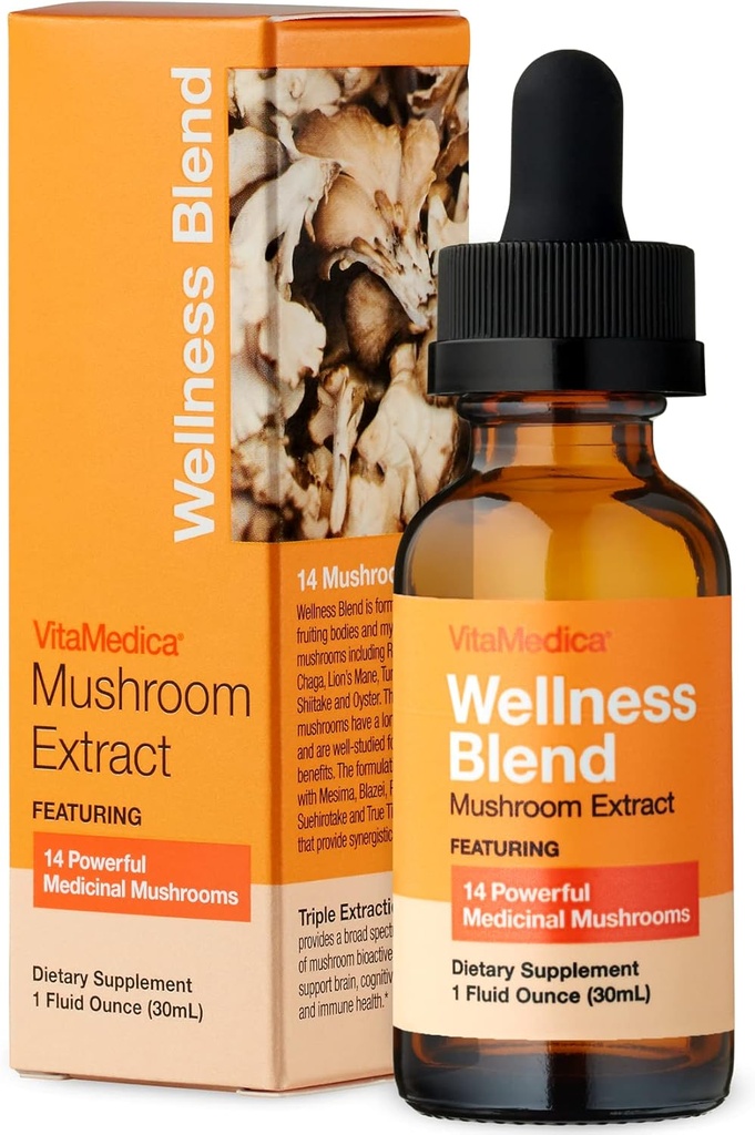 VitaMedica ← Wellness Blend Mushroom Extract Silencio Natural Health Booster Silencio Orgánica Reishi ← Cordyceps  Lion's Mane ← Turquía Tail Silencio Chaga Silencio Agarikon ← Suplementos de novios Silencio Hecho en EE.UU.