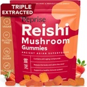 Reishi Mushroom Gummies ← Hongo Reishi Mushroom Suplemento Gummies (Lingzhi, Ganoderma Lucidum) ← Full Spectrum Stress Gummies for Adults ¦ Red Reishi Mushroom  durable Strawberry Flavor ← 45 Conde