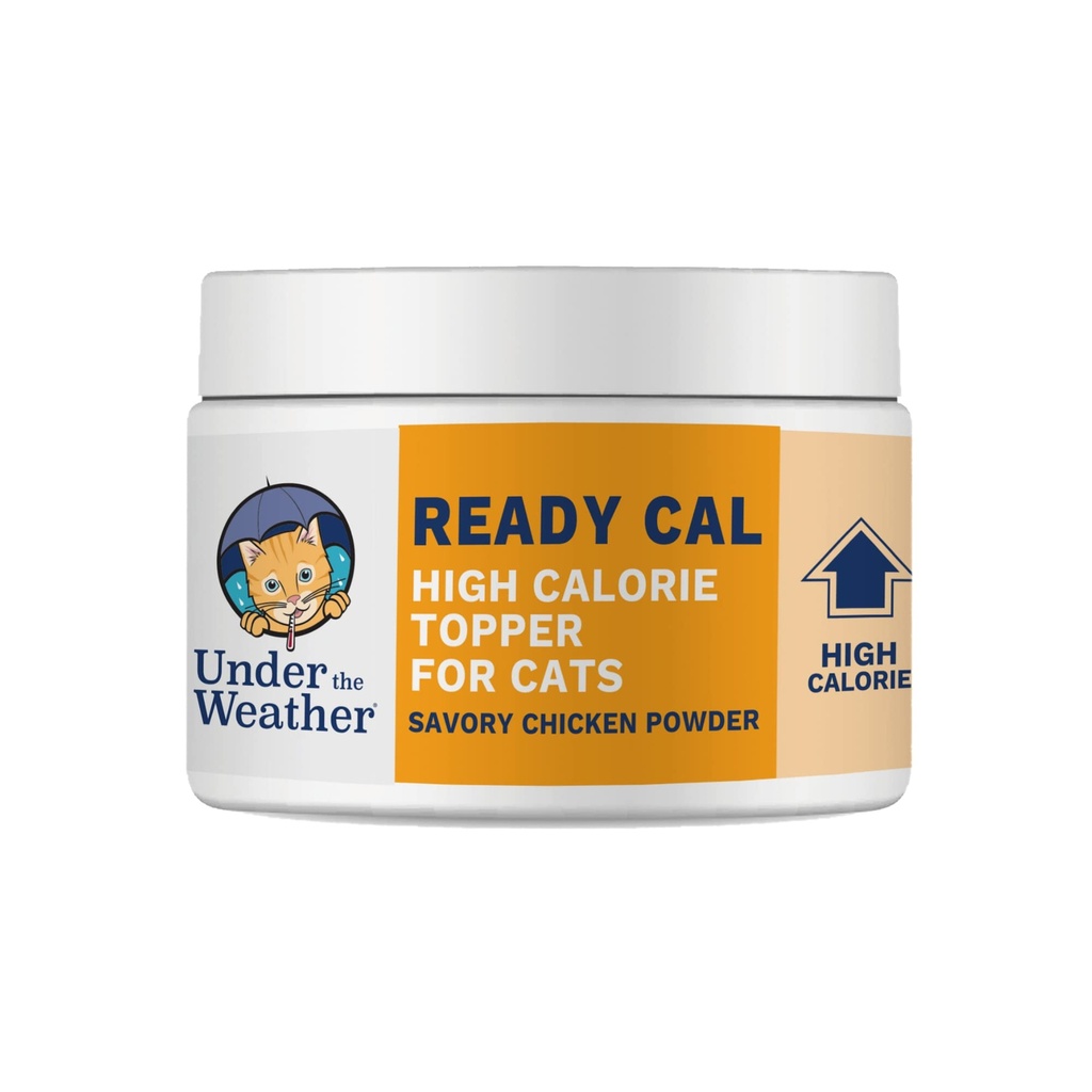 Bajo el Tiempo Listo Cal Powder para gatos ← High-Calorie, Weight Gainer, Appetite Stimulant, Energy Booster Pet Supplement TEN 8 Ounces