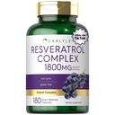 Carlyle Resveratrol Suplemento 1800mg Silencio 180 Capsules