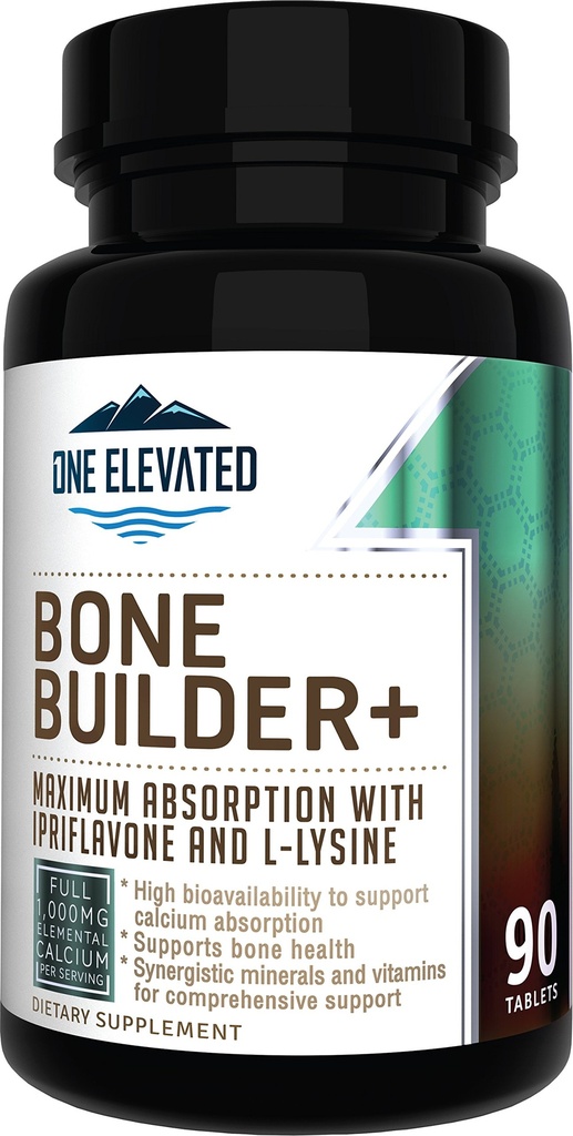 Suplemento de Calcio. Formulado con Calcio de grado más alto -Carbonate/Hydroxyapatite/Citrate, Magnesio, Zinc, D3. Funciona en Sync for Optimum Bone Health and Bone Strength.