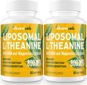 L-Theanine 800mg Suplemento con GABA y Magnesium Glycinate - Compuesto natural, sueño y relajación (120 Softgels)
