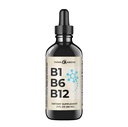 B1 B6 B12 Vitamina Liquid Drops - Nerve, Energy, Brain Support Supplement - Fruity-Like Flavor - Methylcobalamin, Thiamine, Pyridoxine - 60 Day Supply - 2 oz - para Hombres y Mujeres - Simplemente hecho