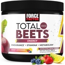 FACTOR FACTOR Total Beets Powder Root con Energía, NO3-T® Nitrates para apoyar la circulación, presión arterial, flujo sanguíneo y resistencia - Plus Green Tea Extract. Un suplemento de superalimentos, 30 servicios