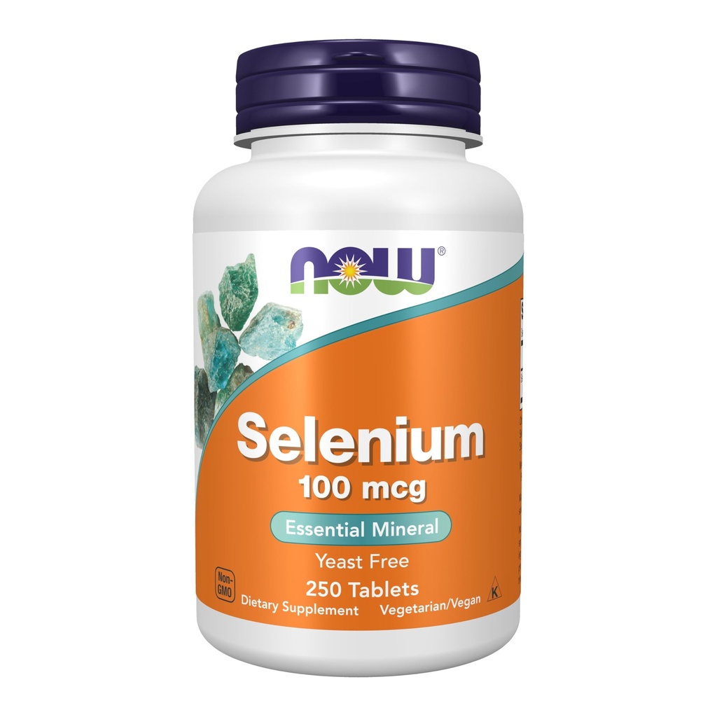 AHORA Suplementos de alimentos, Selenio (L-Selenomethionine) 100 mcg, Mineral esencial*, 250 Tabletas