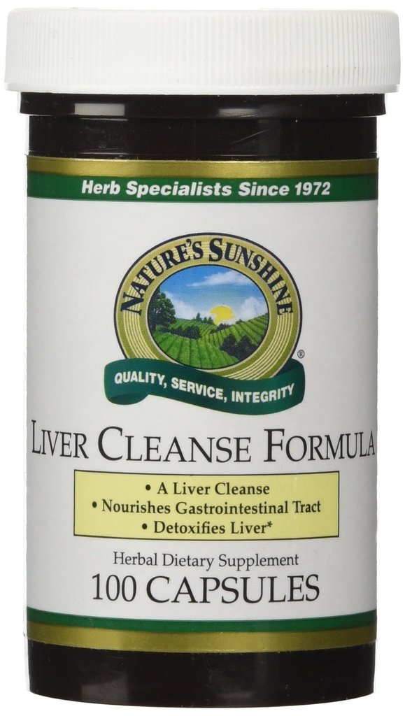 Sunshine Liver Cleanse Fórmula, 100 cápsulas TENIDO UN Blend of Herbs Designed to Nourish the Liver and Gallbladder Through Cleansing and Detoxification