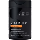 Sports Research High Potency Vitamin C Supplement - Vegan Veggie Capsules for Antioxidant Activity &amp; Immune Support - Non-GMO Verified & Gluten Free - Ascorbic Acid Vitamin C 1000mg, 240 Count