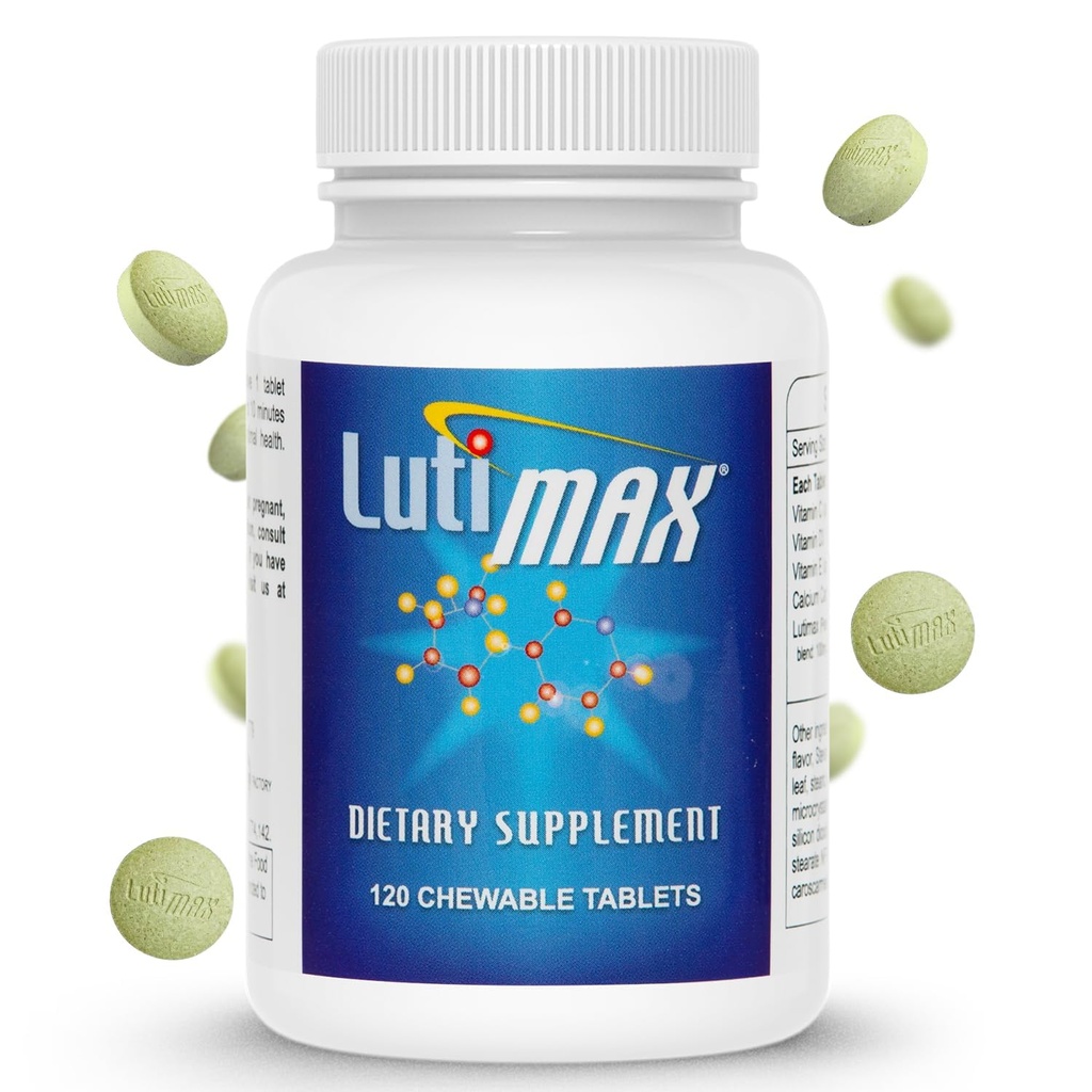 Lutimax Luteolin Complex w/Rutin - Immune Support Brain Supplements - Bioflavonoids w/Vitamin C, D &amp; E for Joint, Muscle, & Dietary Issues - Antioxidants Supplement w/Immune Support - 120 Tablets