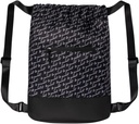 Flex Cinch Drawstring Gym Bag for Women with Graphic Designs ← Durable Lightweight Gym Cinch Bags  para Gym Bag, Traveling y Overnights ← Black/White - Ser tu mismo