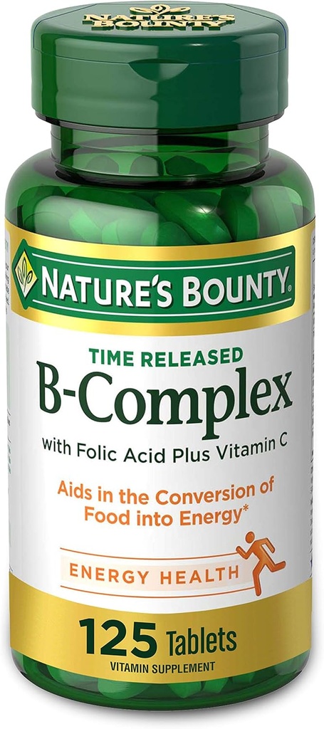 NBTY VitB Cmpx w/Vit C TR 24x125 TAB US
