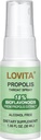 Rocia de garganta de abeja Lovita Propolis, 18% Bioflavonoides, Sin alcohol, Soporte Inmunitario, Aceite de garganta, Antioxidante, Sabor suave, 1 Fl Oz (Pack de 1)