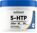 Nutricost 5-HTP Powder 25 Grams (300mg Por Serving) - Gluten Free " Non-GMO, Pure 5-htp