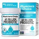 Physician's CHOICE Probiotics 60 Billion CFU - 10 Strains + Organic Prebiotics - Immune, Digestive & Gut Health - Supports Occasional Constipation, Diarrhea, Gas & Bloating - for Women & Men - 30ct