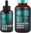 WILD FUEL Essential Amino Acid Suplemento y Vegan Vitamina B12 Liquid Energy Bundle