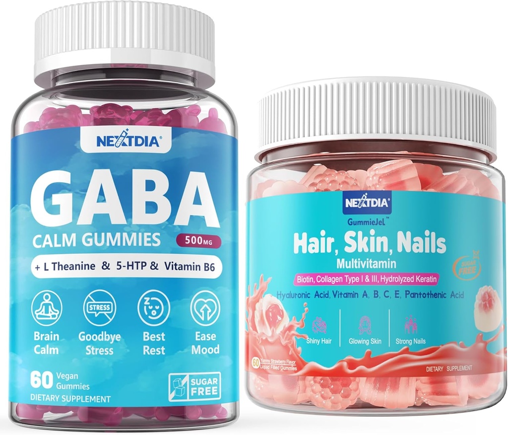 GABA Gummies 500 mg " Piel de pelo y uñas Vitaminas
