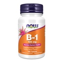 AHORA Suplementos de alimentos, vitamina B-1 100 mg, producción de energía*, salud del sistema nervioso*, 100 tabletas