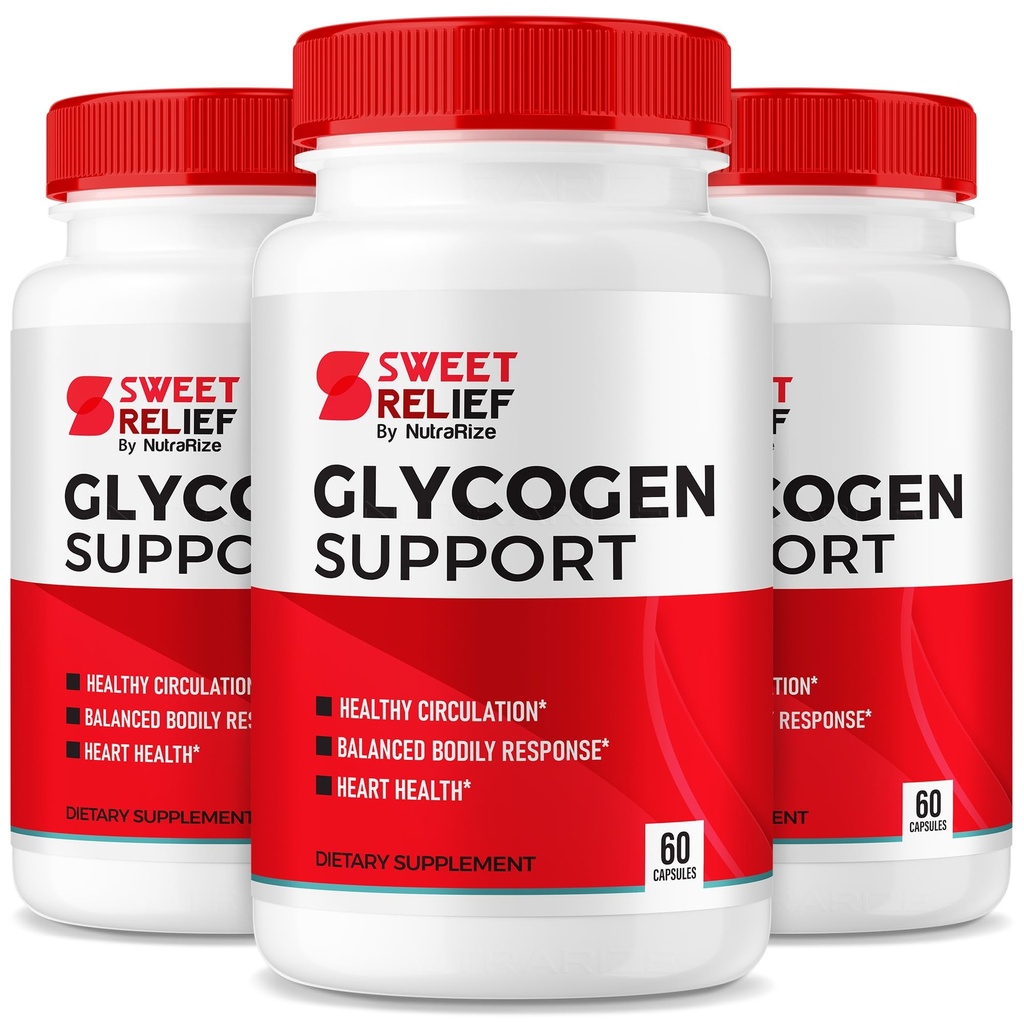 NutraRize (Pack of 3 Sweet Relief Glycogen Support - Blood Vessel Cleaner, Capsules, Advanced Formula for General Wellness, Reviews (180 cápsulas)