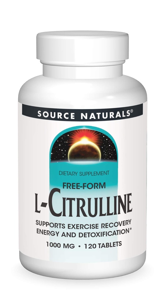 Fuente Naturales L-Citrulline 1000mg - Booster Nitrico Oxcide - 120 Tablets