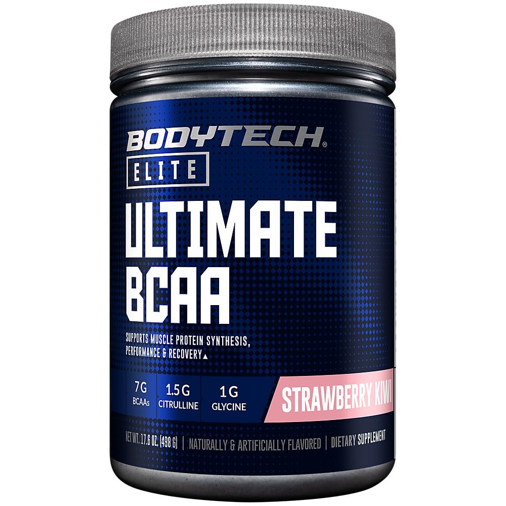 Ultimate BCAA a" soporta la síntesis de proteínas musculares, rendimiento y recuperación a" Fresa Kiwi (17.6 oz./30 Serviciones)