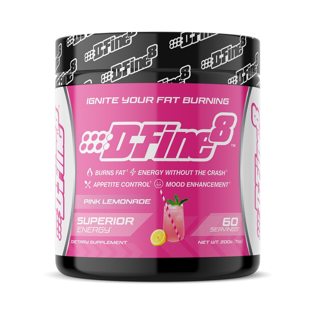Thermogenic Pre-Workout Energy Powder &amp; Shredding Supplement, Boost Energy Mood & Focus, Sugar Free, Contains Senactiv, Endurance, 300mg Caffeine, N-Acetyl-L-Tyrosine (Pink Lemonade)