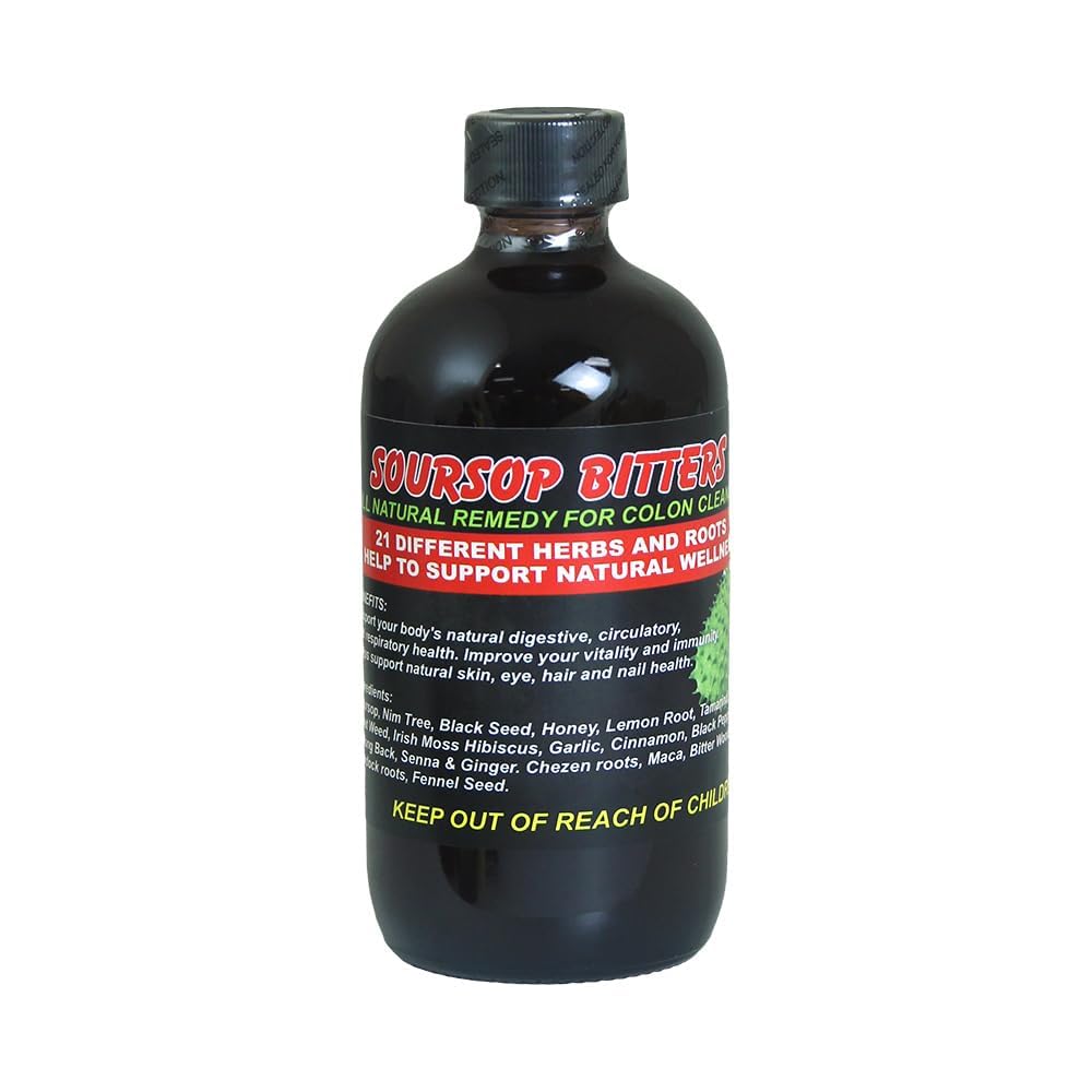 Genérico Soursop Bitters –8oz – Immune Support – Natural Bitter Soursop con Extractos Botánicos