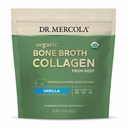 Dr. Mercola Orgánica Bone Broth Collagen Powder - Apoyo a la Salud Bone &amp; Crecimiento Musculo - USDA Organic, Non-GMO, Gluten-Free &amp; Dairy-Free - 30 Servimientos - Vanilla Flavor