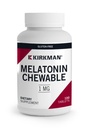 Kirkman - Melatonina 1 mg Chewable Tablets - 100 Tablets - Promueve el sueño - Refreshing Mint Flavor - Hypoallergenic