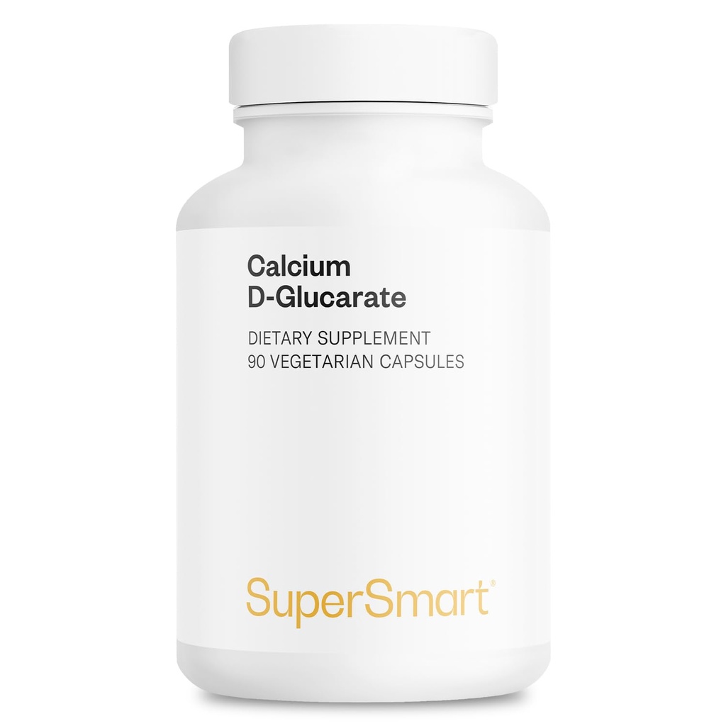 Supersmart - Calcio D-Glucarate 1500 mg Por día - Antioxidante " Suplemento de detox " No Gluten Libre - 90 cápsulas vegetarianas