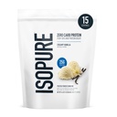 Isopure Zero Carb 100% Pure Whey Isolate Protein Powder, Lactose Free, Gluten Free, with Vitamins, Creamy Vanilla, 25g Protein Por Serving, 1 Lb, 15 Servings (Packaging May Vary)