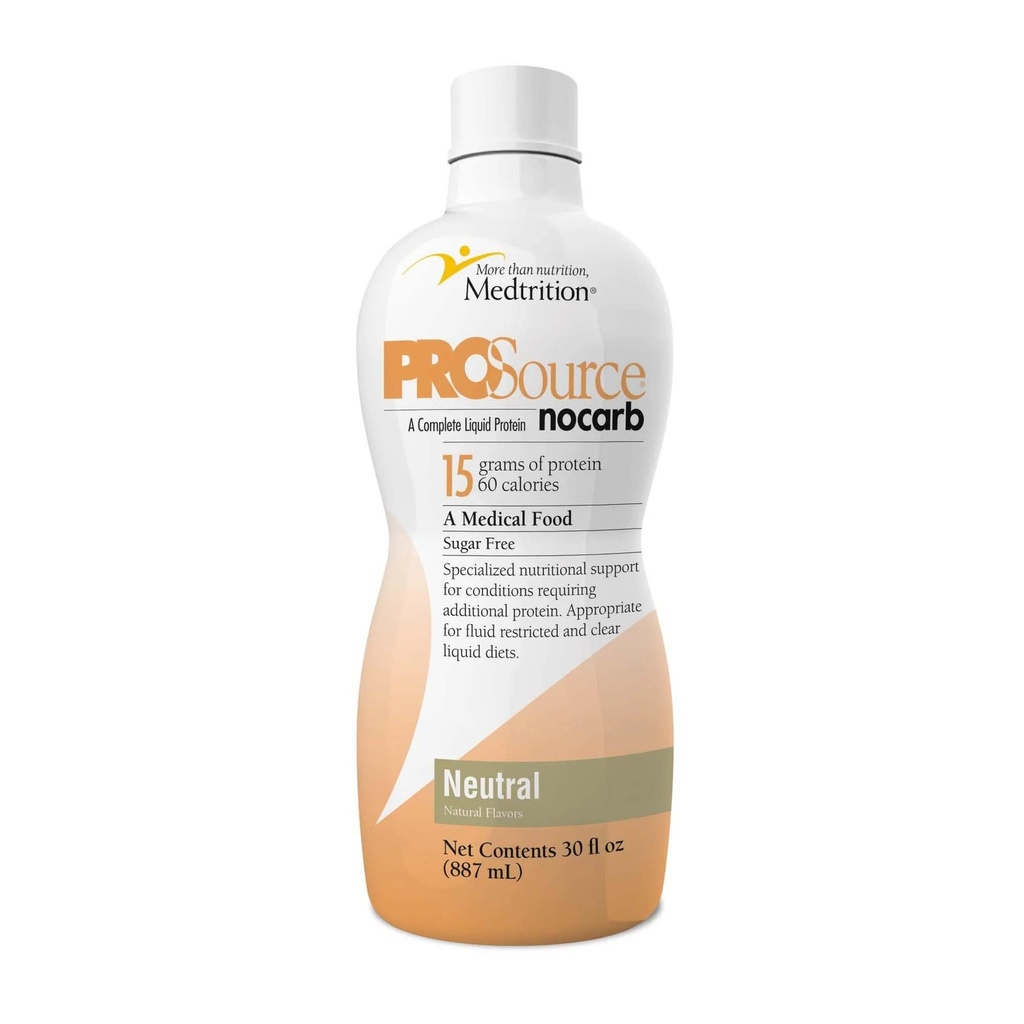 ProSource NoCarb Liquid Protein, Neutral Flavor, 30 Ounce Bottle - 1/Cada