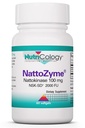 Nutricology NattoZyme - Nattokinase Suplemento NSK-SD 2000 FU, 100 mg, para Hombres y Mujeres, Hipoalergénico, Fórmula de Apoyo al Corazón - 60 Vegetariano Softgels