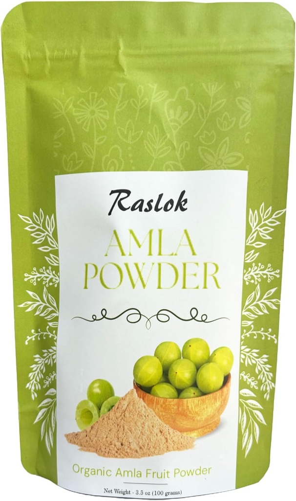 Amla Powder (Amla Fruit Powder) ← High in Vitamin C, antioxidantes, Energy booster ← Wild Amla Berries Powder (3.52 Oz)