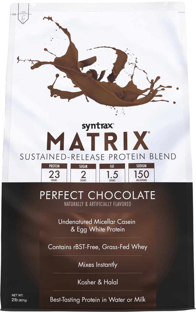 Matriz de Nutrición Syntrax - La proteína de liberación sostenida Blend, Chocolate perfecto 2 libras.