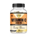Vitamina C 2000MG, Zinc 40 mg, Vitamina D3 5000 UI, Echinacea Extract, Rose Hip, Immune Support for Adults &amp; Kids, Immune Booster,120 Vegan Caps, 60 Day Supply, Non GMO, No Filler