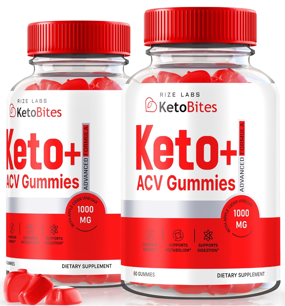 rize labs - Keto Bites ACV Gummies for Advanced Weight Loss, All Natural Apple Cider Vinegar Suplemento (120 Gummies)