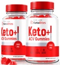 rize labs - Keto Bites ACV Gummies for Advanced Weight Loss, All Natural Apple Cider Vinegar Suplemento (120 Gummies)