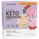 Maravilla Fit by Wonder Slim Keto Smoothie con C8 MCT Oil, Variety Pack, 1-3g Net Carbs, Gluten Free, Probiótico & Immune Support (5ct)